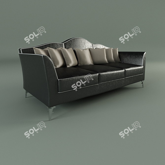 Title: Avalon Leather Lounge Chair 3D model image 1