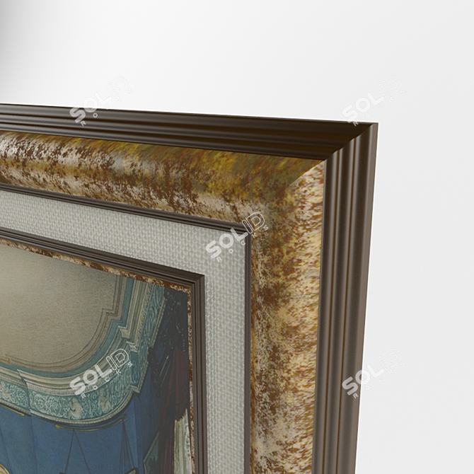 Winter Palace Watercolor Frames 3D model image 3