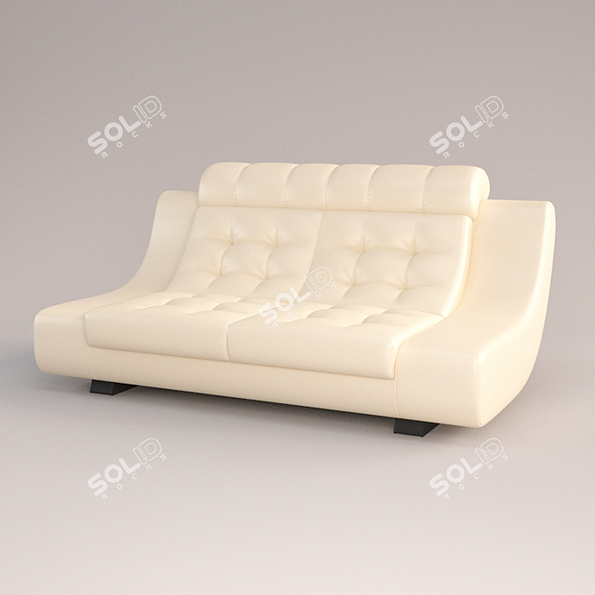 Luxury Cleopatra Sofa: Stylish and Timeless 3D model image 1