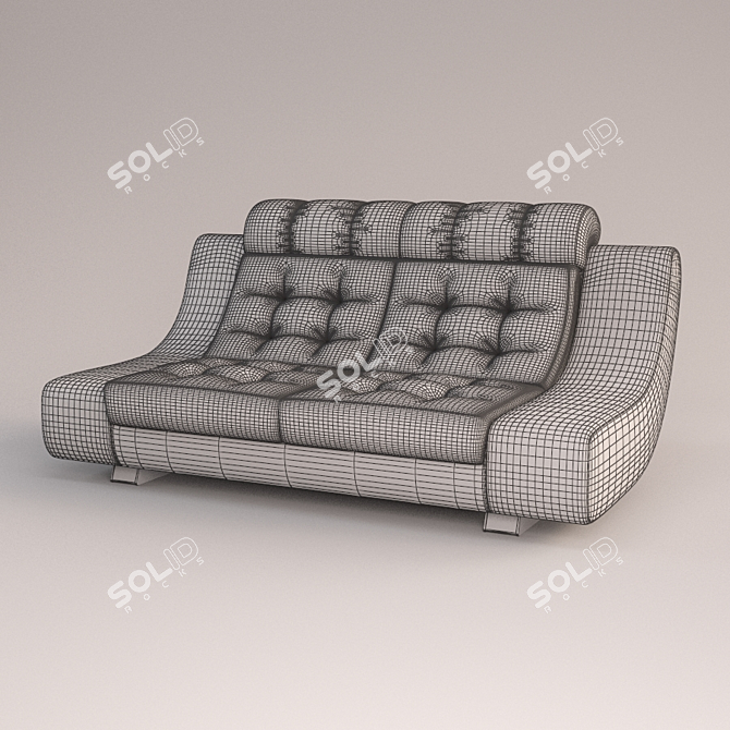 Luxury Cleopatra Sofa: Stylish and Timeless 3D model image 2