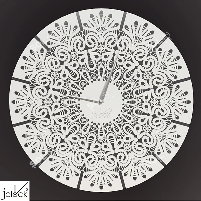 Kubena Acrylic Mirror Clock 3D model image 1