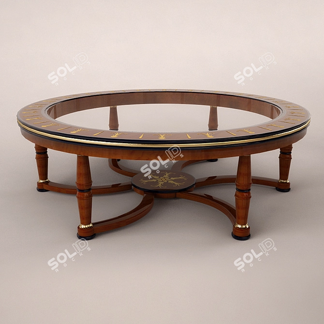 Epoca Maxima Round Table 3D model image 1