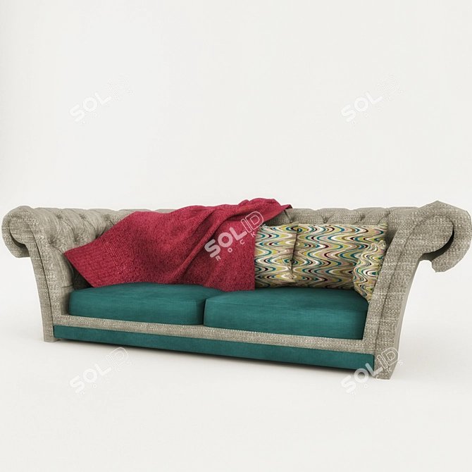 Comfort Plus Sofa 3D model image 1