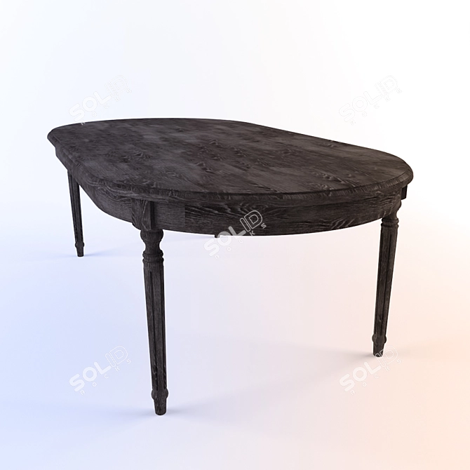 Elegant 2013 CURATIONS Dining Table 3D model image 1