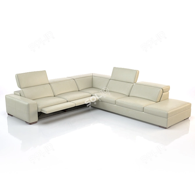 Elegant Matador Sofa by Franco Ferri 3D model image 1