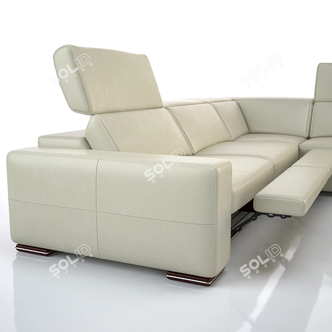 Elegant Matador Sofa by Franco Ferri 3D model image 2