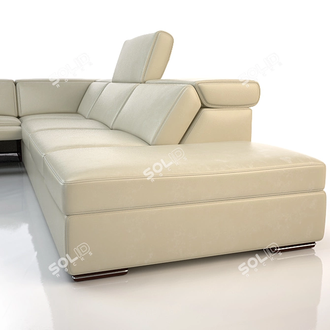 Elegant Matador Sofa by Franco Ferri 3D model image 3