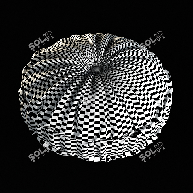 Cozy Round Cushion 3D model image 3