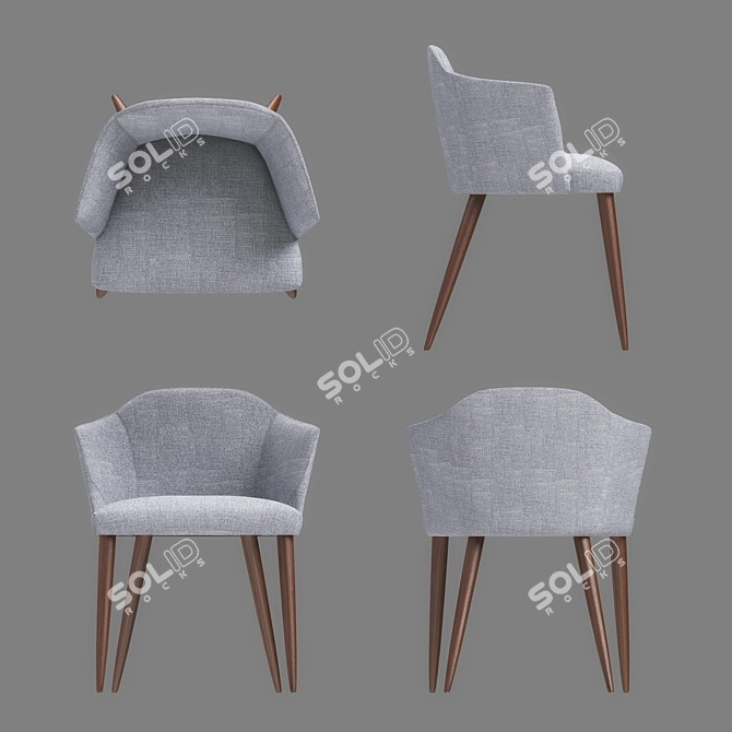 Crassevig Axel Chair: 3DS Max Vray Scene with Maps & Materials 3D model image 3