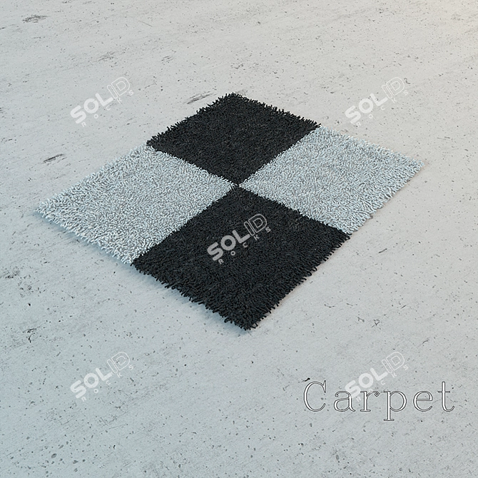 Fluffy Anti-Slip Mat 3D model image 2