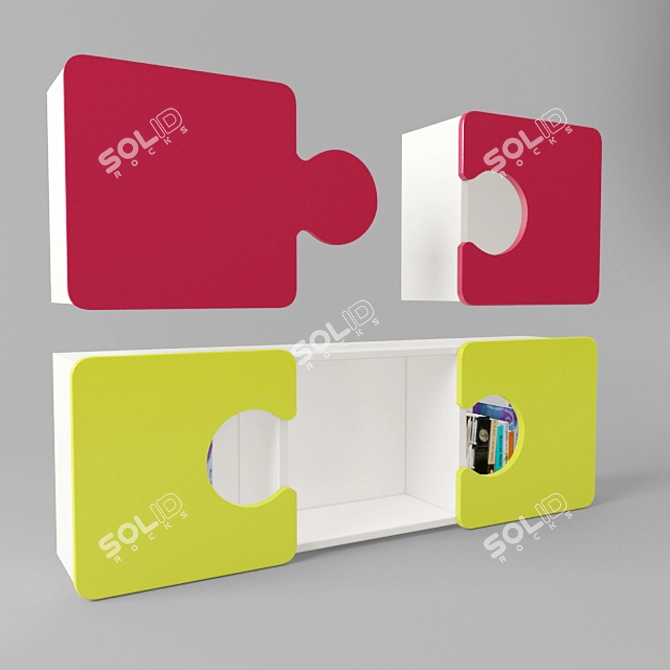 Pazl ARTTO Nursery Shelves 3D model image 1