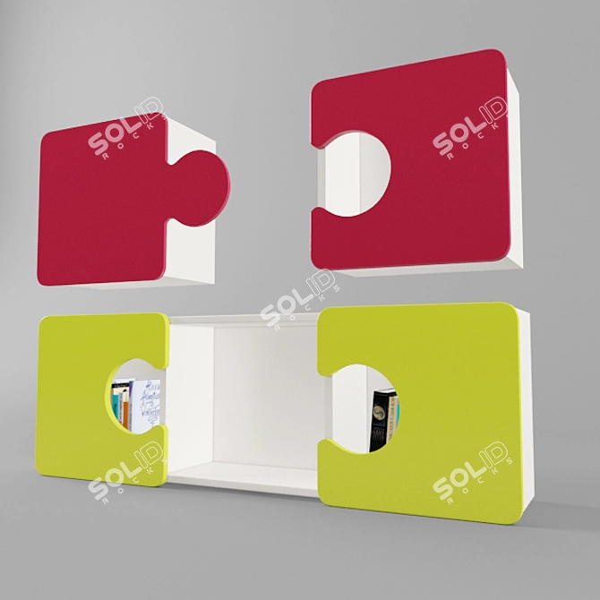 Pazl ARTTO Nursery Shelves 3D model image 3