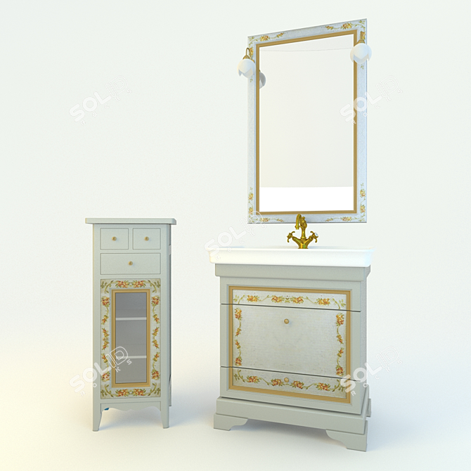 Tiferno Deco 8010: Timeless Elegance 3D model image 1