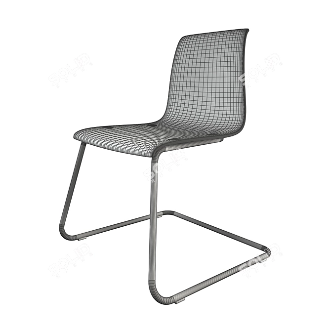 Sleek Tobias IKEA Chair 3D model image 2