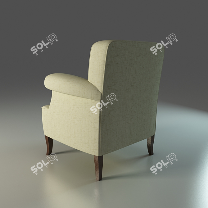 Cozy Comfort Chair: Perfectly Soft & Comfortable 3D model image 2