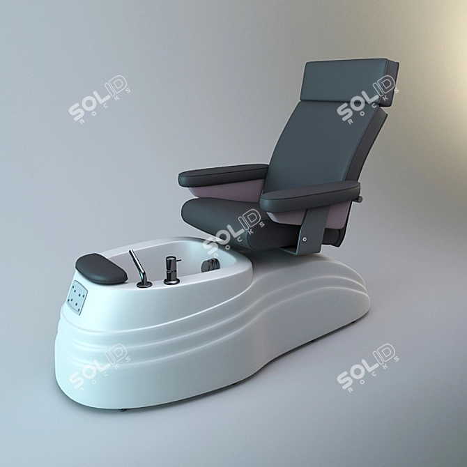 Relaxation Haven: Spa Chair 3D model image 1