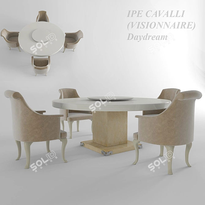 Daydream Dining Table 3D model image 1
