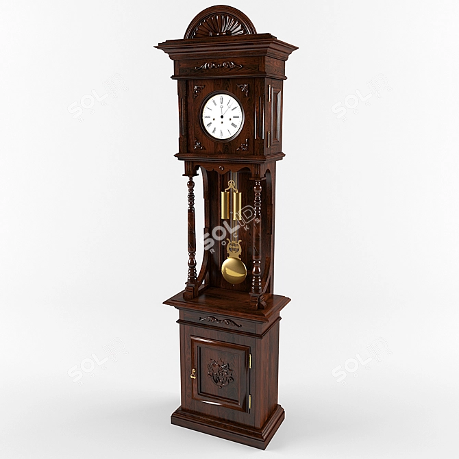 Timeless Timepiece: Classic Watch 3D model image 1