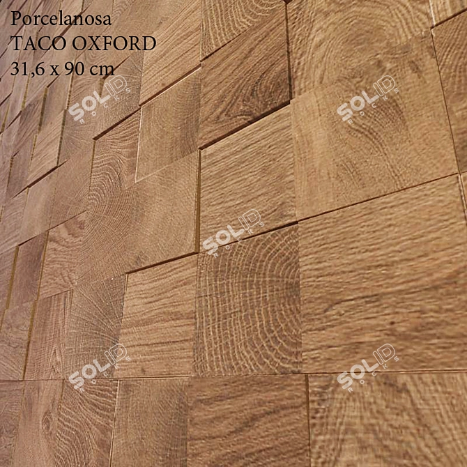 Porcelanosa Oxford Taco Tiles 3D model image 1