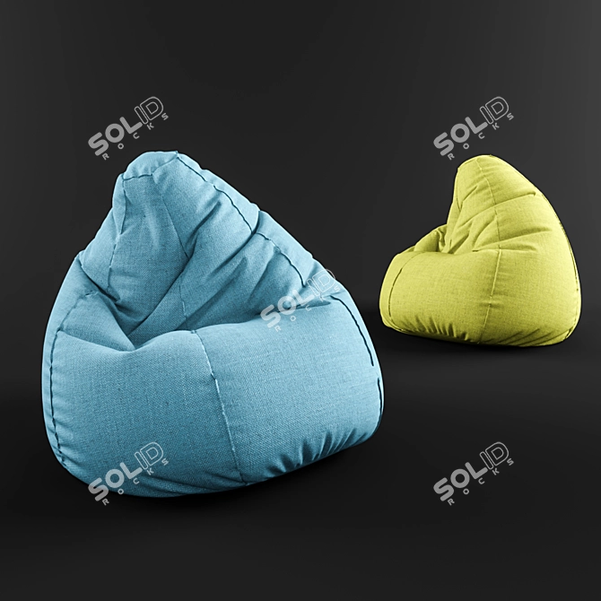 Comfort Max Bag Chair 3D model image 1