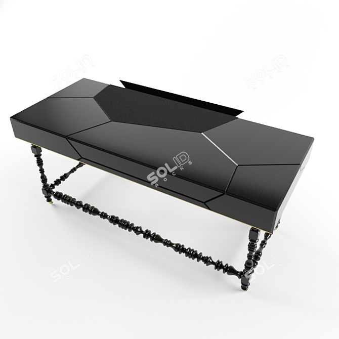 Elegant Writing Desk by Boca do Lobo 3D model image 1
