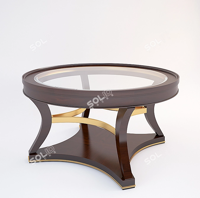 Classic St. James Cocktail Table 3D model image 1