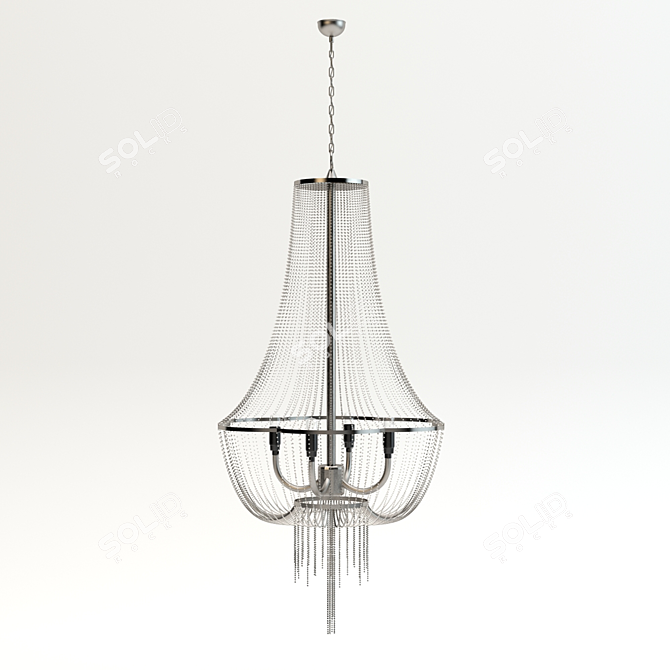 Vintage Chain Chandelier 3D model image 1