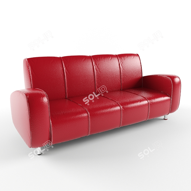 Title: Luxury Texture Sofa 3D model image 1