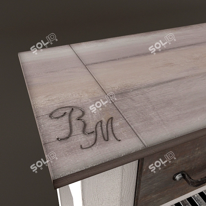 Title: Vancouver Island Side Table - Elegant and Functional 3D model image 2