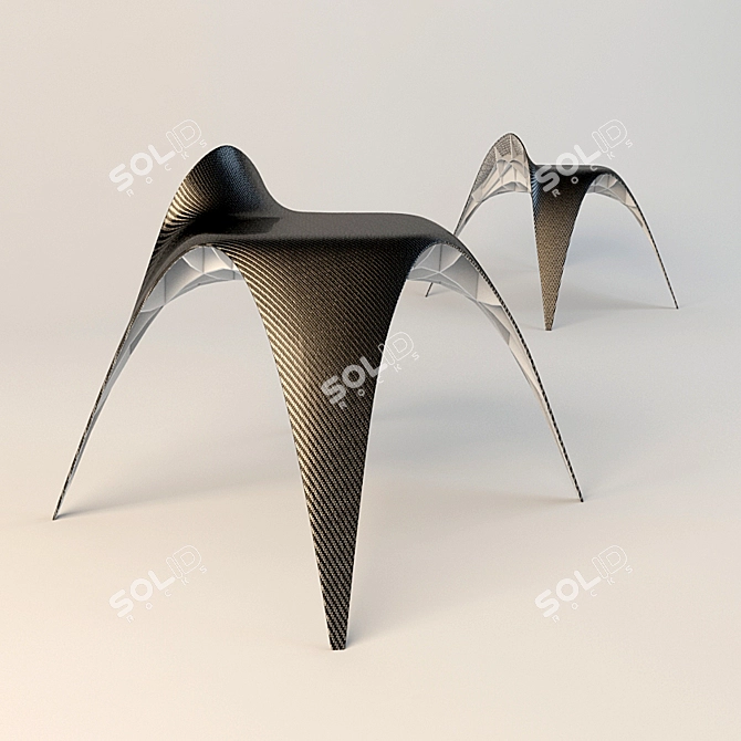Elegant Spider Chair 3D model image 1