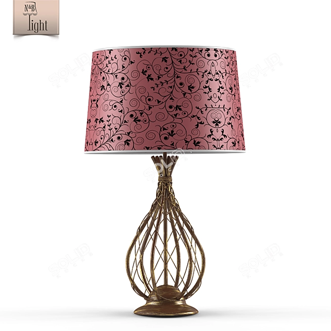 Sydney Table Lamp: N&BLight 3D model image 1