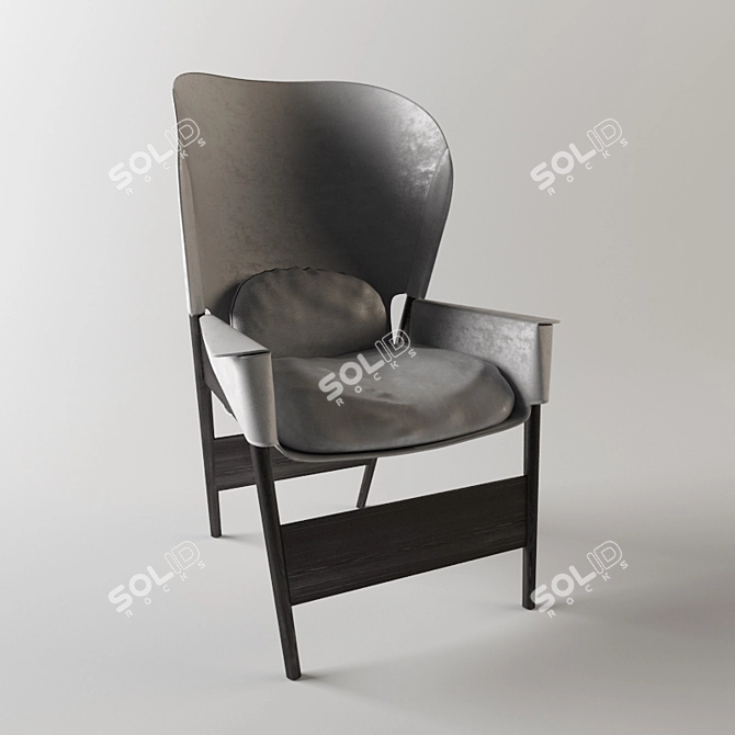 Modern Minimalist HETA Chair 3D model image 1