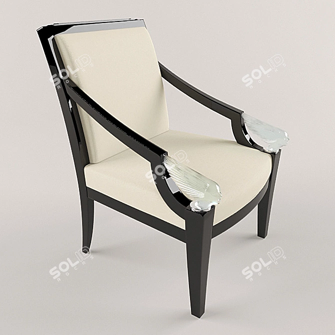 Lalique Headrest Armchair 3D model image 1