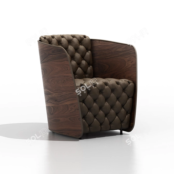 Nube Sir: Italian Designed Lounge Chair 3D model image 1