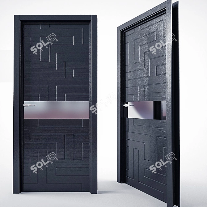 Modern Interior Door 3D model image 1