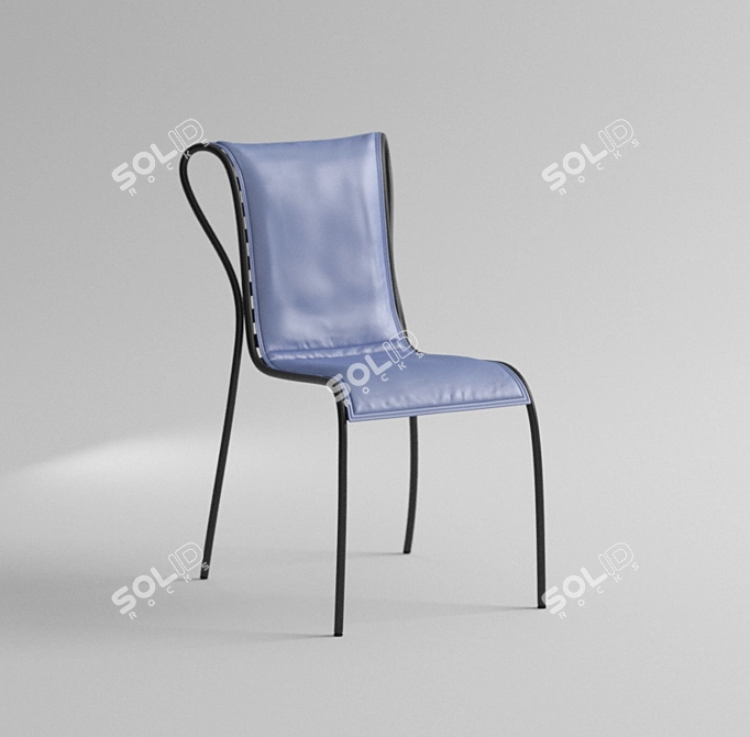 Elegant Ligne Roset Fecille Chair 3D model image 1
