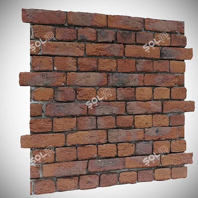 Brick Geometry Wall Tile 3D model image 1