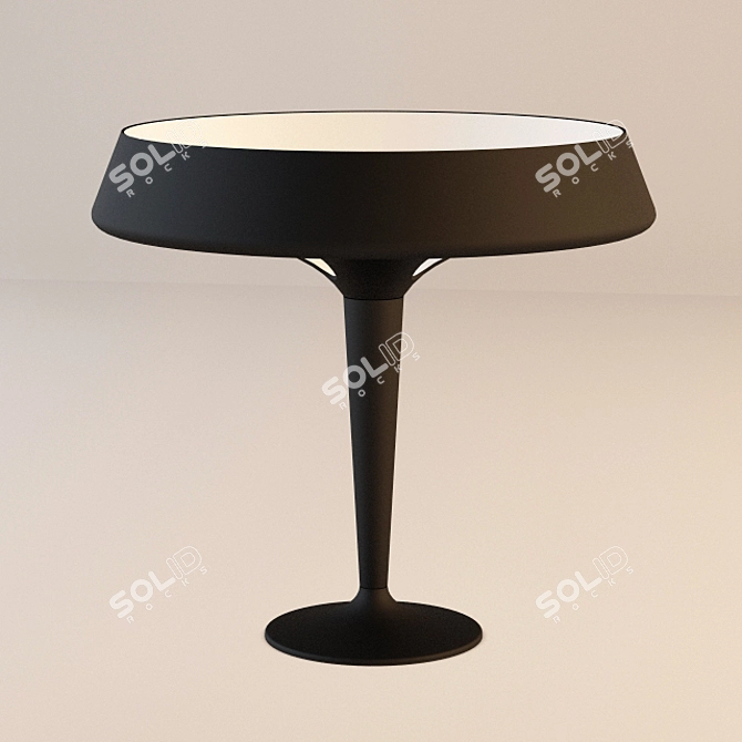 Title: Nordic Glow Desk Lamp 3D model image 2