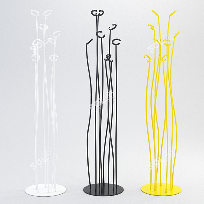 TONIN CASA Alga Hanger - Available in White, Black, Yellow 3D model image 1