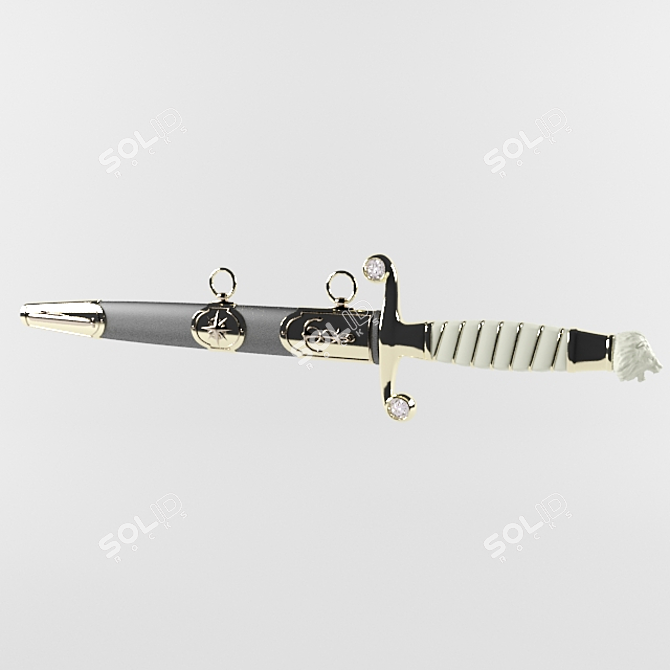 Custom Submarine Officer's Dirk 3D model image 1