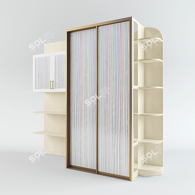 Nursery Wall Unit - Perfect Storage 3D model image 1