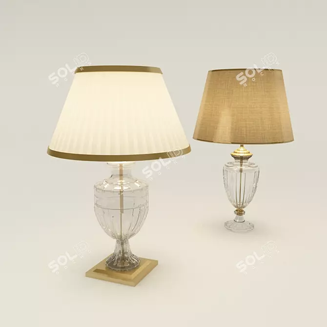 Classic Style Table Lamp 3D model image 1