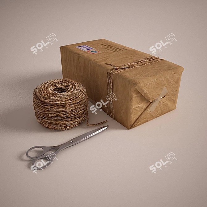 Elegant Gift Box Set 3D model image 1