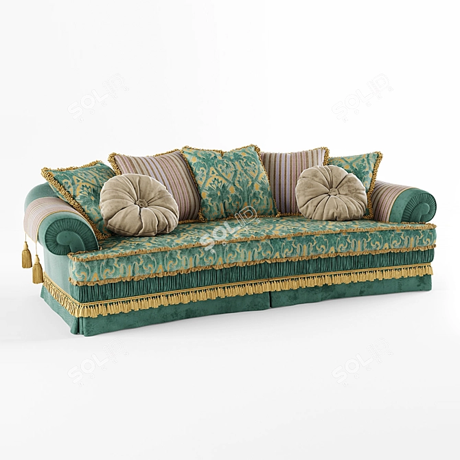 Luxury Polo Classic Sofa 3D model image 1