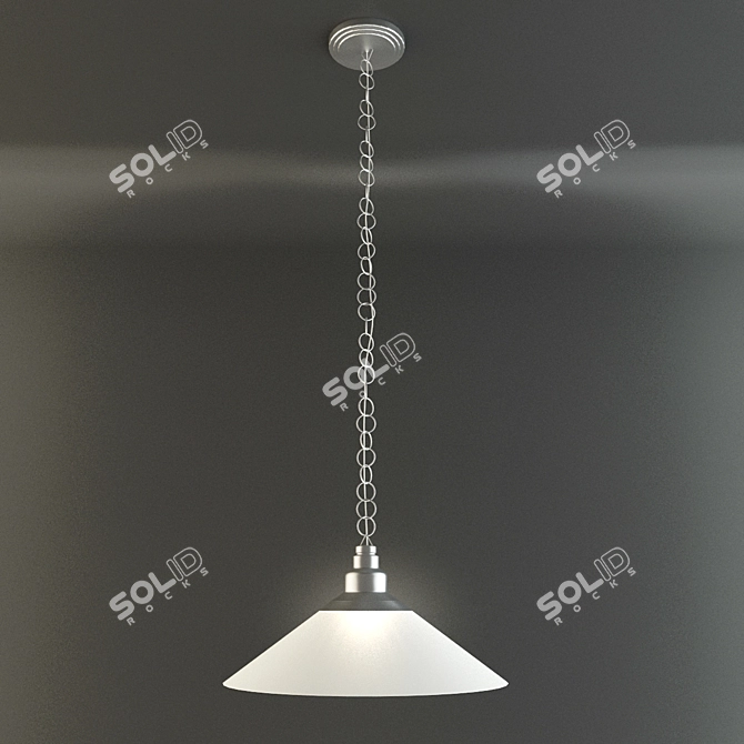 Modern IKEA KROBY Pendant Light 3D model image 2