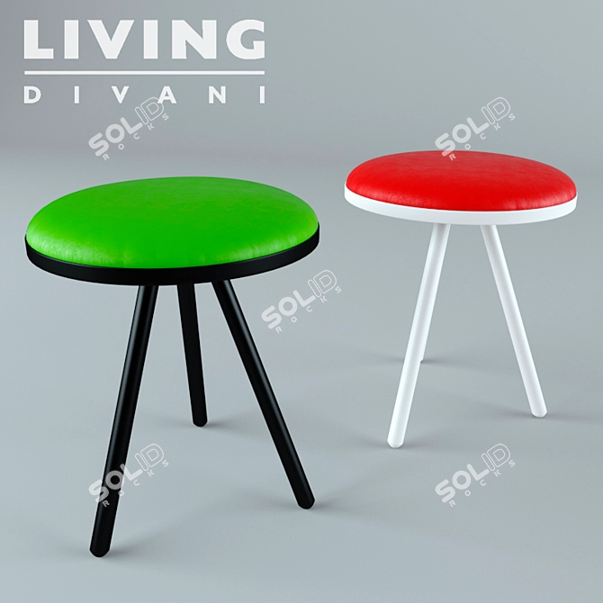 Comfortable Living Divani Chair: Modern Italian Design 3D model image 1