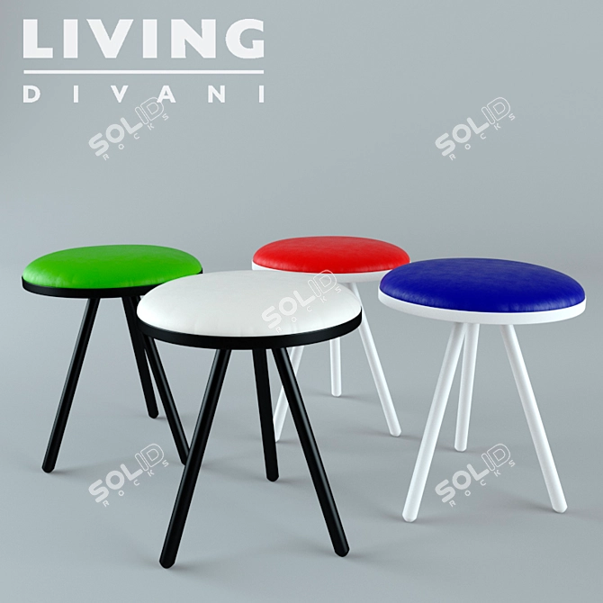 Comfortable Living Divani Chair: Modern Italian Design 3D model image 2