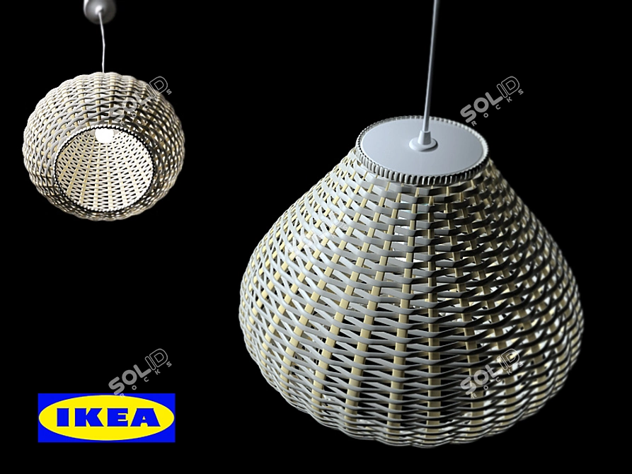 IKEA Helg Dining Table Light 3D model image 1