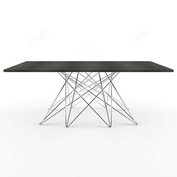 Sleek Octa Table 3D model image 1