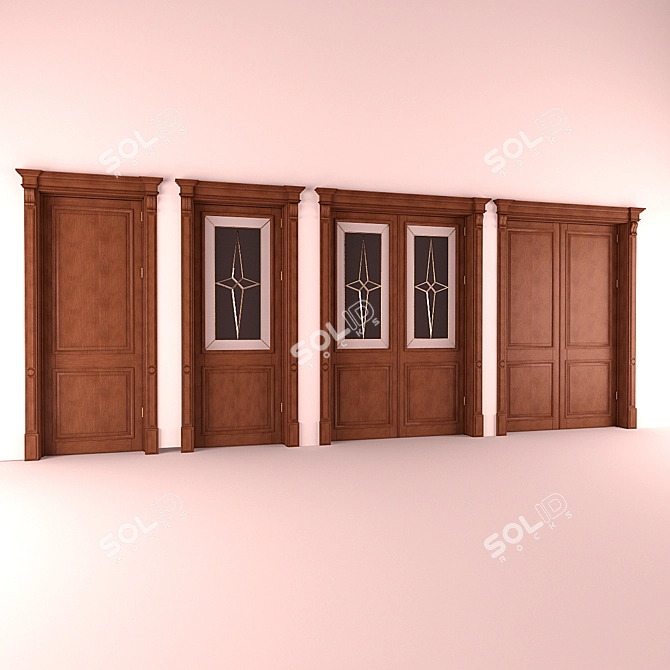 Elegant Entrance: Classic Door 3D model image 2